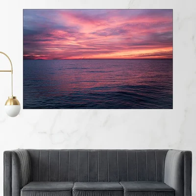 Изгрев над морски хоризонт - картина пано за стена