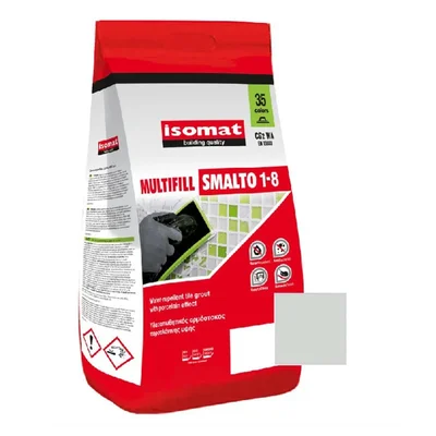 Фуга 1-8 мм 2 кг Манхатън сив 15 Multifill Smalto ISOMAT