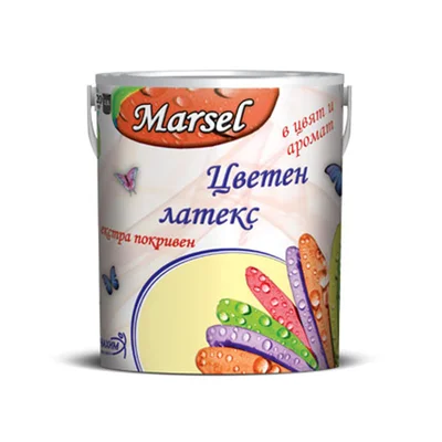 Есктра покривен цветен латекс цвят сребърен прах Marsel 2.5 кг Нинахим