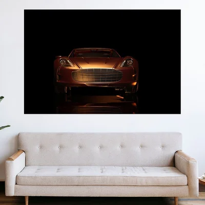 Зластиста кола - Aston Martin - картина пано за стена