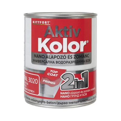 Боя 2в1 Aktiv Kolor 0.75 л Трафик червена KITTFORT
