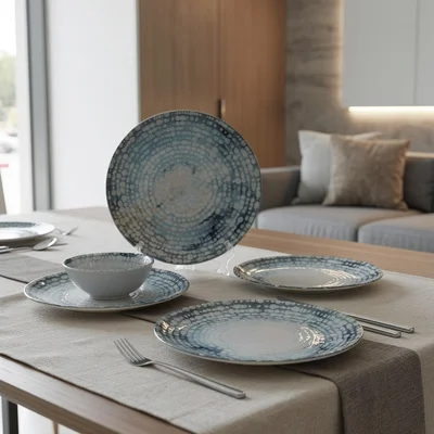 Порцеланов сервиз за хранене 24 части Мозайка TOPRAKSAN