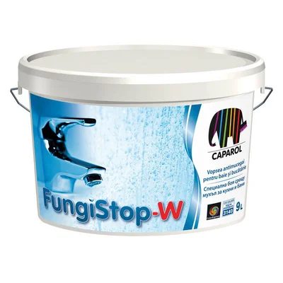 Бяла интериорна боя FUNGISTOP W 9Л - CAPAROL