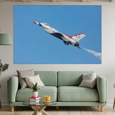 Висш пилотаж с f-16 - картина пано за стена