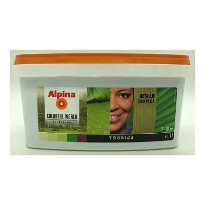 Оцветен латекс цвят Metallic Tropica 1 л Colorful World ALPINA