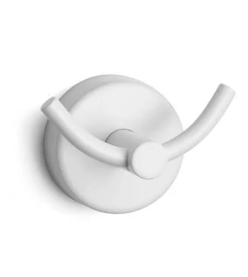 Двойна закачалка за баня Moderno Бял мат KAPITAN