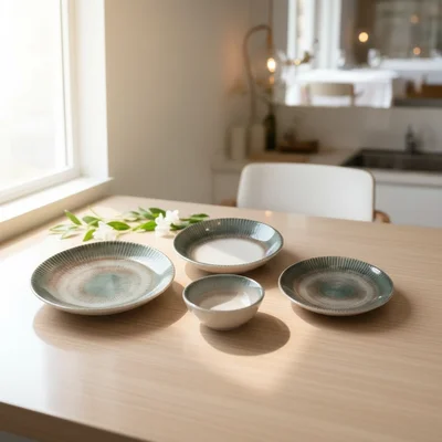 Порцеланов сервиз за хранене 24 части Морски пейзаж TOPRAKSAN