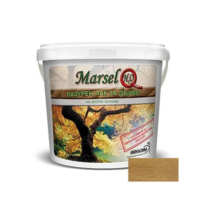 Лазурен лак за дърво 750 мл орех H2O MARSEL