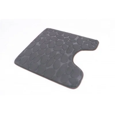 Постелка за баня с Memory пяна 50x50 см сива INTER CERAMIC