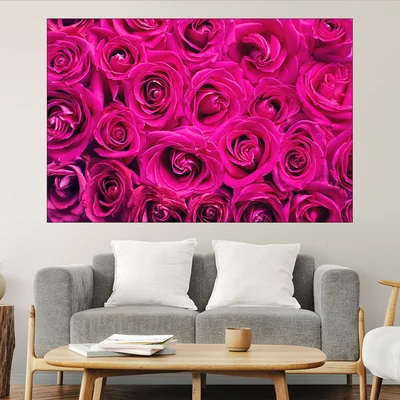 Фон от рози - картина пано за стена
