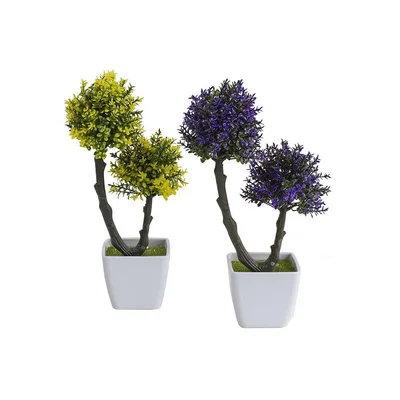 Саксия с изкуствен бонсай