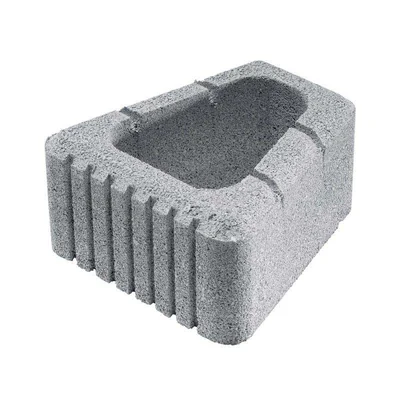 Бетонна кашпа 28.7x33x15 см сива Triflor SEMMELROCK