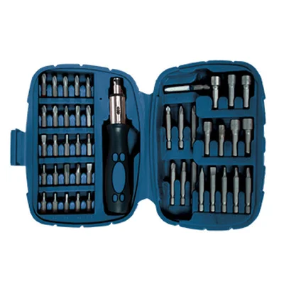 Отвертка-тресчотка с накрайници CR-V, к-кт 45 части - Basic