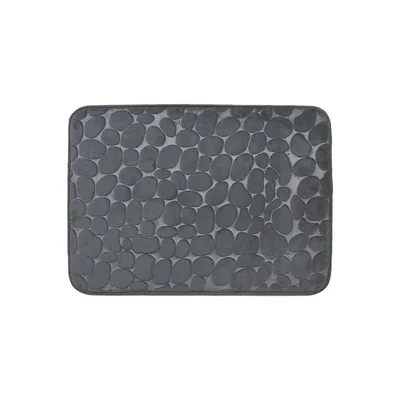 Постелка за баня с Memory пяна 50x70 см сива ICSC 182 INTER CERAMIC