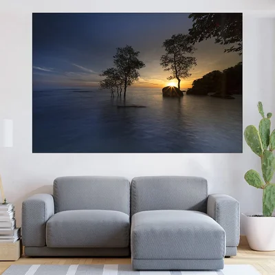 Залез над остров Фукок - картина пано за стена