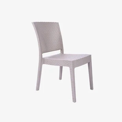 Градински стол без подлакътници капучино Zeugma Rattan MEVSIM