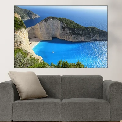 Плаж в Корфу - картина пано за стена