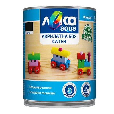 Aкрилатна синя боя - сатен - Леко Aqua - 700 мл