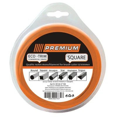 Корда за електрически тример 1.2 мм х 15 м кръгла PREMIUM