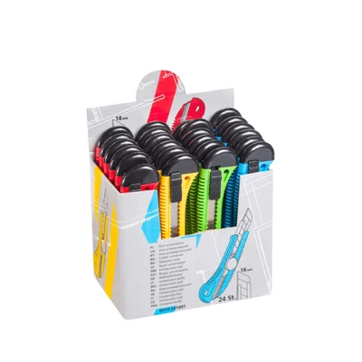 Макетен нож 18 мм с чупещо острие и блокировка на острието Hardy