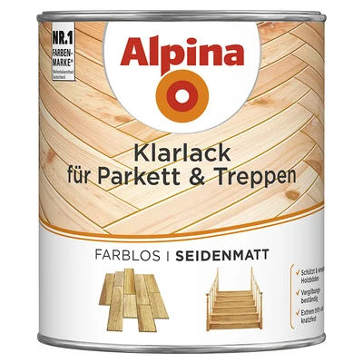 Акрилатен паркетен лак 2 в 1 мат 0.750л ALPINA