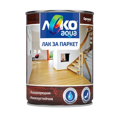 Лак за паркет - безцветен, Aqua - 700 мл. - ЛЕКО
