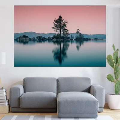 Изглед от езерото Тахо - картина пано за стена