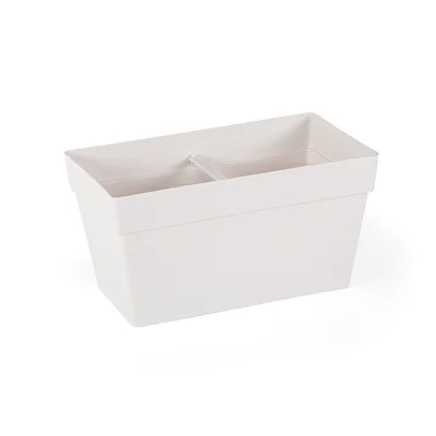 Кашпа 30x15.8x17 см 6.5 л бяла Yali SERINOVA