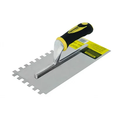 Маламашка с пвц дръжка 280х130 мм с гребен 10x10 мм - Topmaster