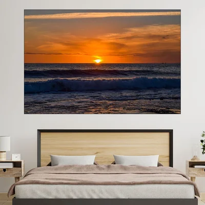 Красив залез над Ая Напа - картина пано за стена