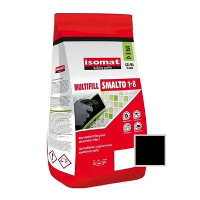Фуга 1-8 мм 2 кг черна 02 Multifill Smalto ISOMAT