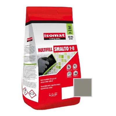 Фуга 1-8 мм 2 кг циментово сива 30 Multifill Smalto ISOMAT
