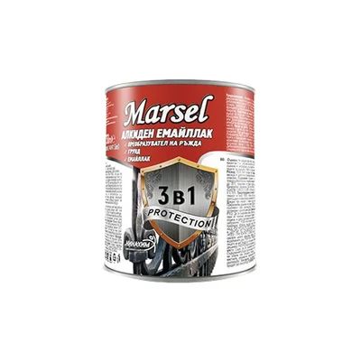 Алкиден емайллак 3в1 500 мл бял MARSEL
