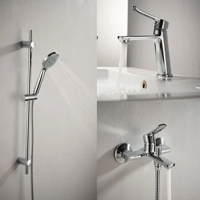 Стоящ смесител и душ сет за баня ICT 5007-3 - INTERCERAMIC