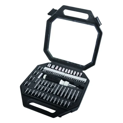 Комплект отвертка-тресчотка с накрайници и вложки 78 части BASIC