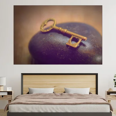 Ключ към сърцето - картина пано за стена