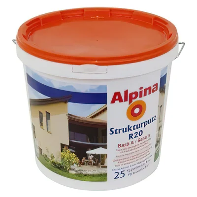 Полимерна мазилка Strukturputz база Б R20 25кг ALPINA