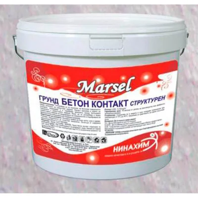 Грунд Бетон контакт структурен 25 кг MARSEL