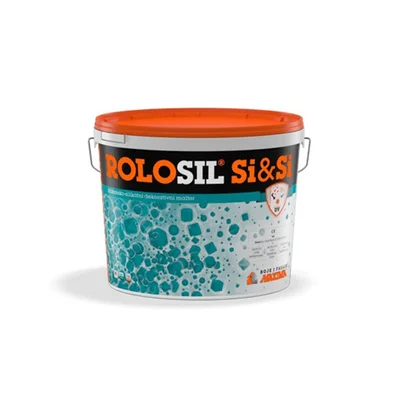 Силикат-силиконова драскана мазилка 1.5 мм база B 25 кг Rolosil Si&Si MAXIMA
