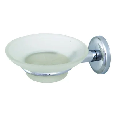 Стъклена сапунерка за баня Орхидея