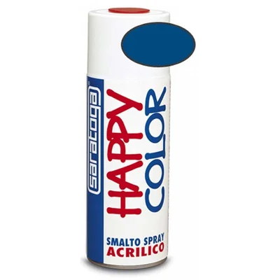 Акрилна спрей боя Трафик синьо 400 мл Happy Color SARATOGA