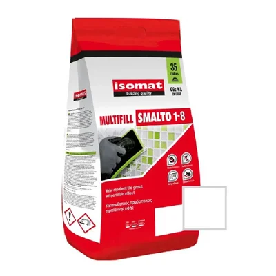 Фуга 1-8 мм 2 кг бяла 01 Multifill Smalto ISOMAT