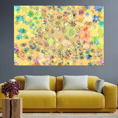 Текстура от цветя - картина пано за стена
