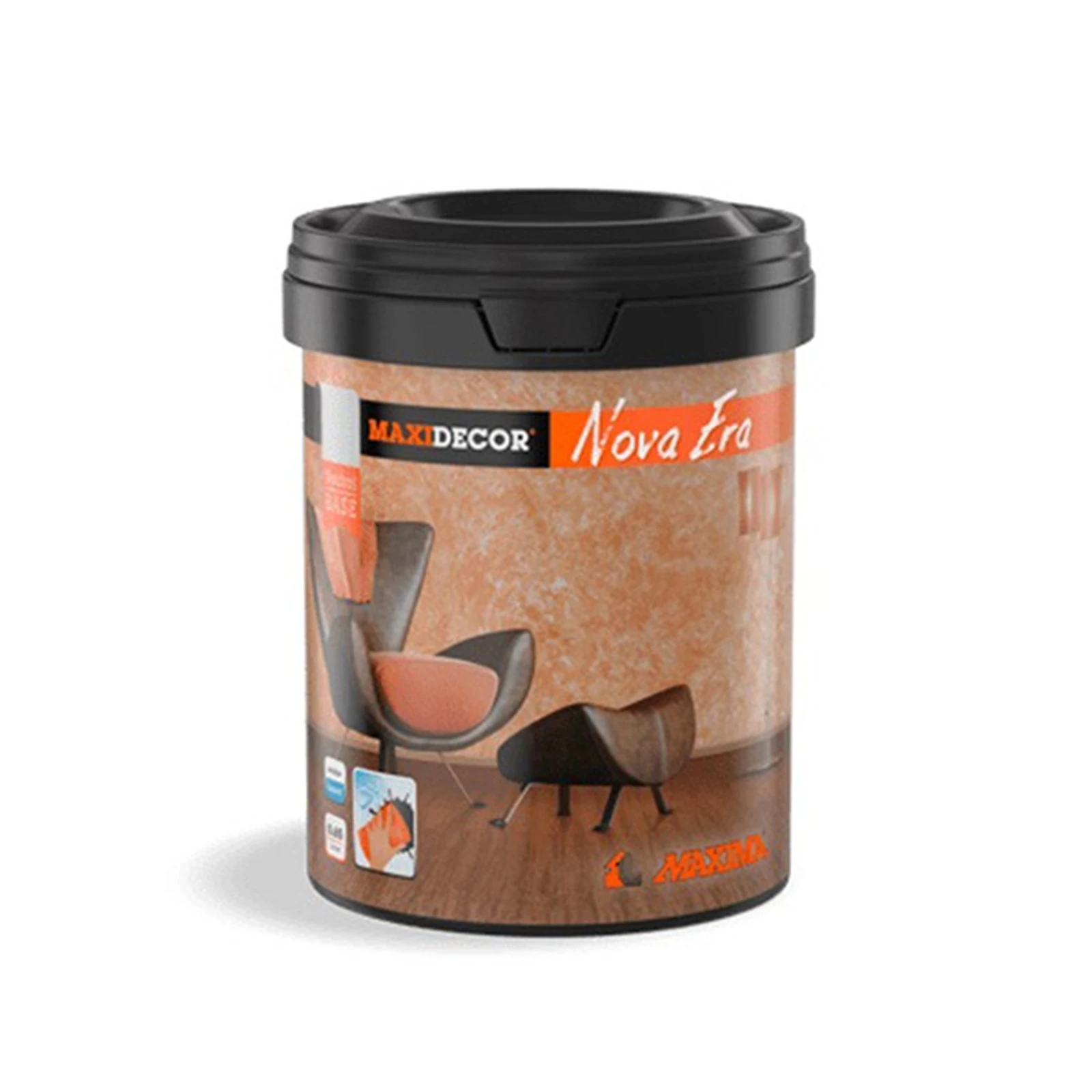 Декоративна боя Maxidecor Nova Era неутрална база 1 л MAXIMA - Image 1