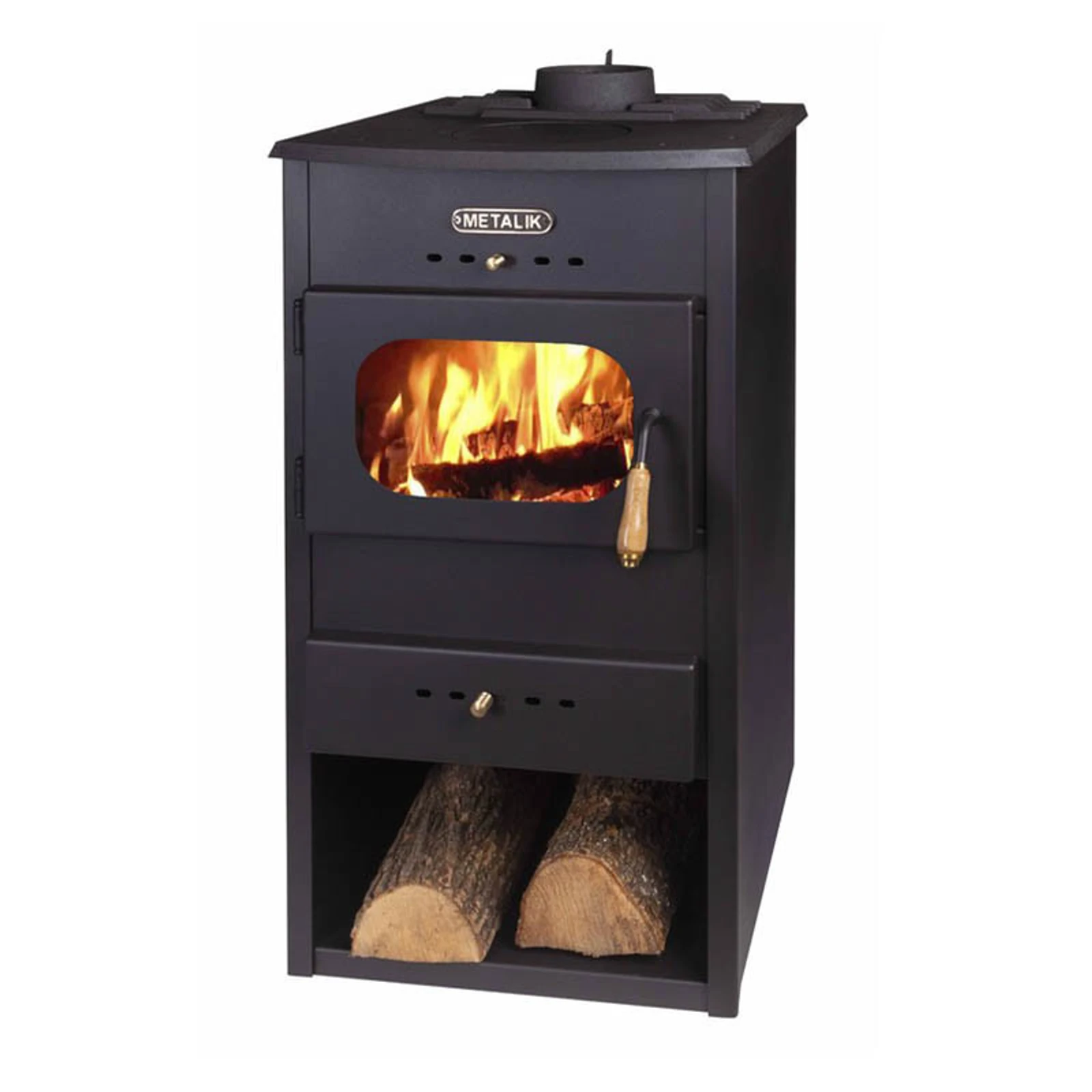 Камина с чугунен плот 13 kW + подарък топлообменник МЕТАЛИК - Image 2