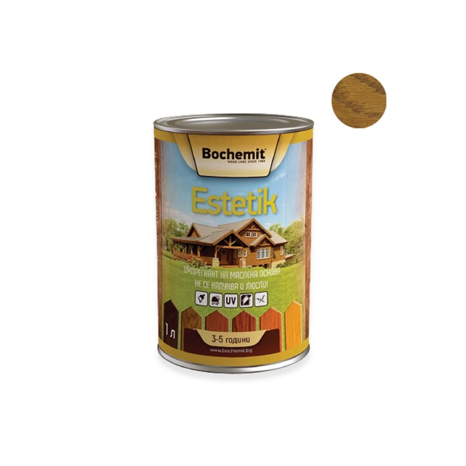 Импрегнатор 1 л орех Estetik BOCHEMIT - Image 1