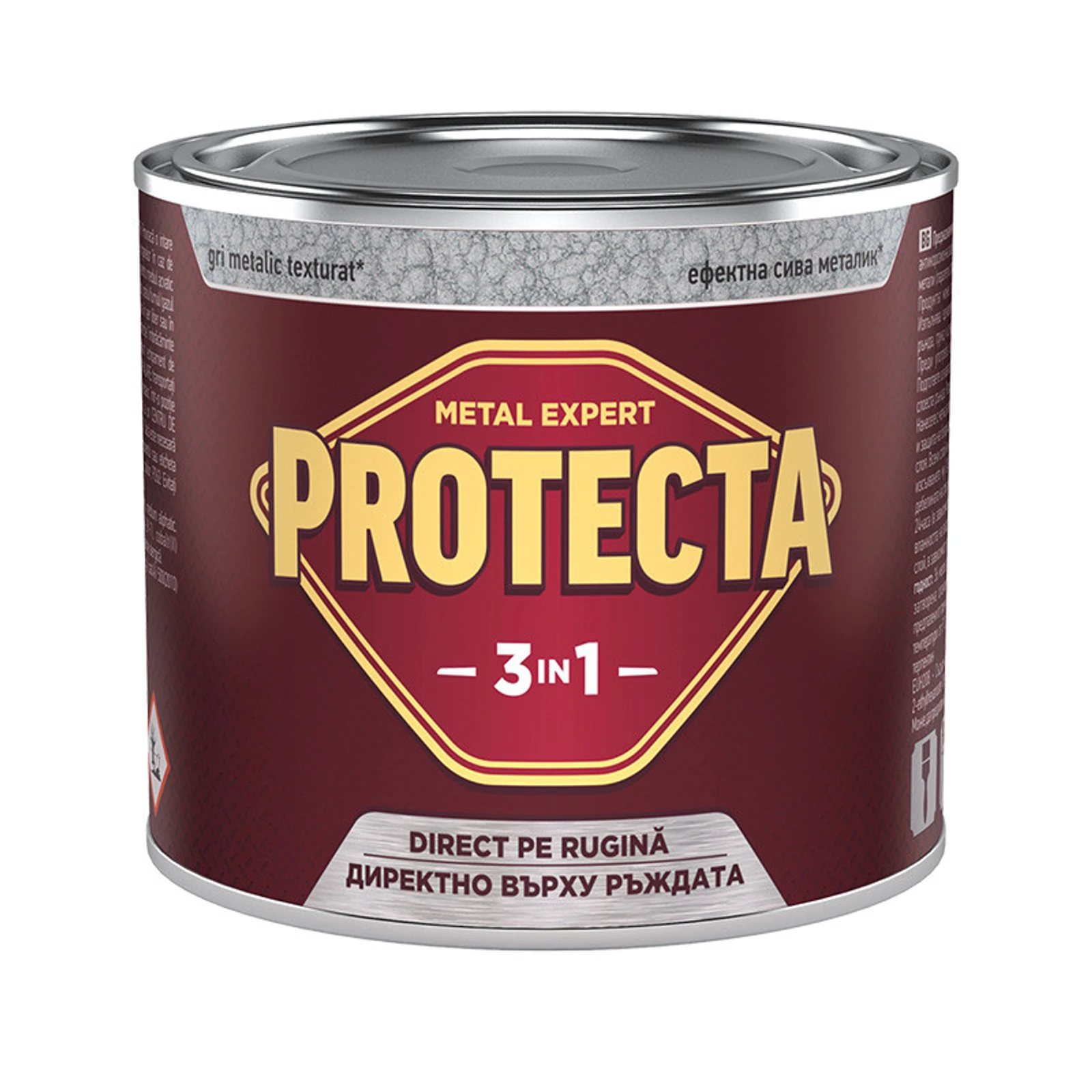 Боя за метал - PROTECTA 3 в 1 - 500 мл - сив - Image 1