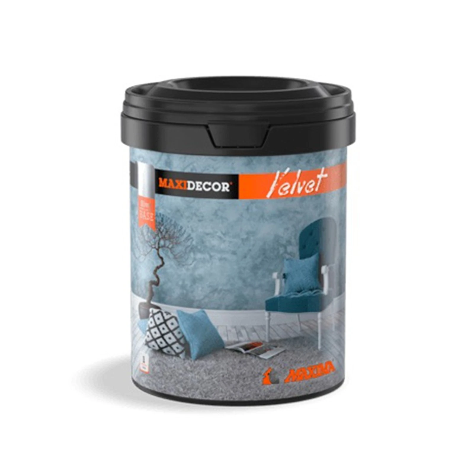 Декоративна боя Maxidecor Velvet база Silver 1 л MAXIMA - Image 1