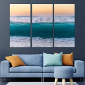 Синя океанска вълна - картина пано за стена - Thumbnail 2