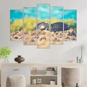Лято е! Всички на плажа - картина пано за стена - Thumbnail 3